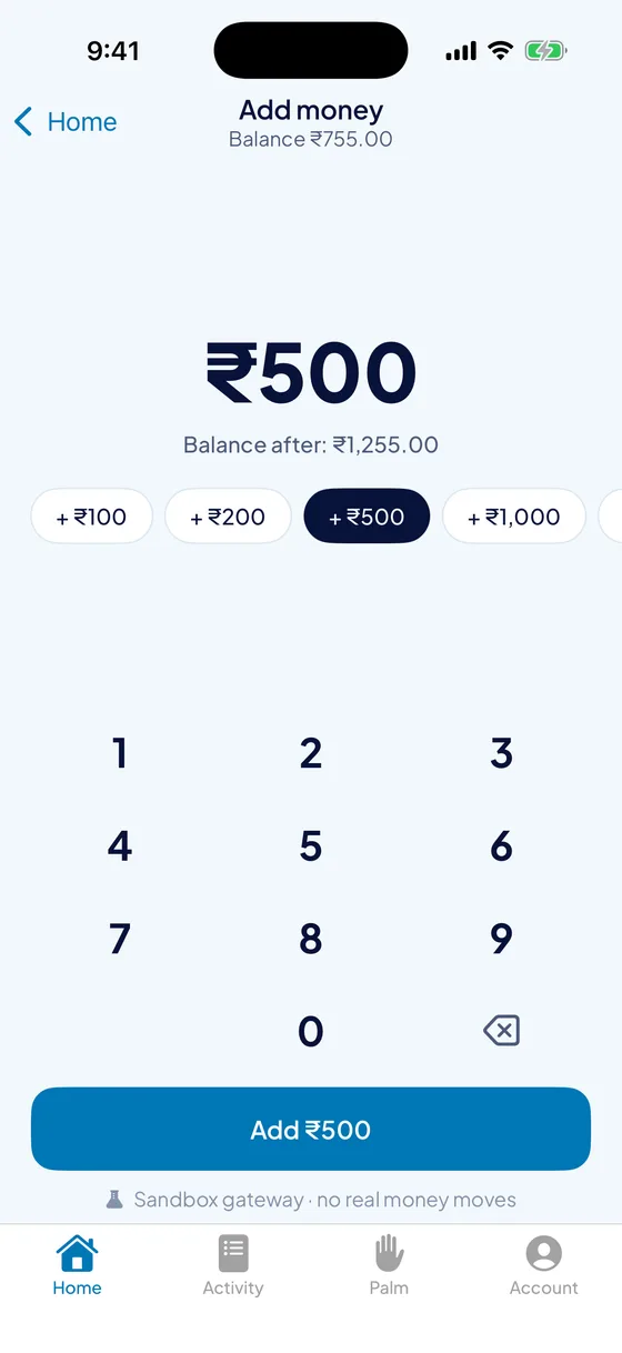 Add money